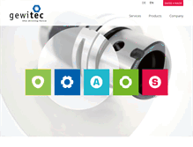 Tablet Screenshot of gewitec.com